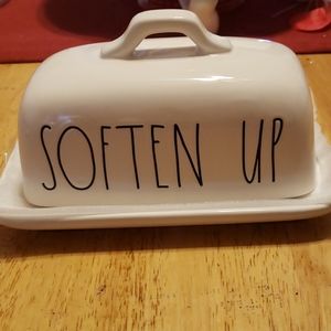 Rae Dunn "Soften Up" butter dish